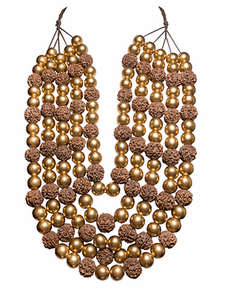 Dorado Necklace - Rudraksha