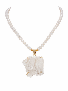 Pearl Galet Necklace