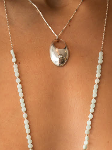 OPEN EYE OVAL PENDANT &  CIRCLE OF LIFE BRAZELETTE