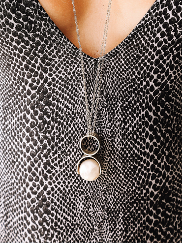 RAINDROP (GOTA DE LLUVIA & SPHERE RING WITH PENDANT (BALA DE ESPHERA)